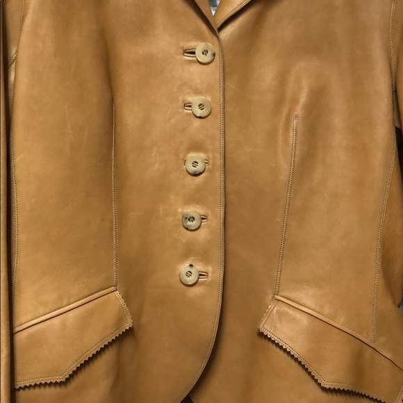 Hermes Tan Leather Jacket sz 44 Fr / 12 US NWT - Picture 4 of 16